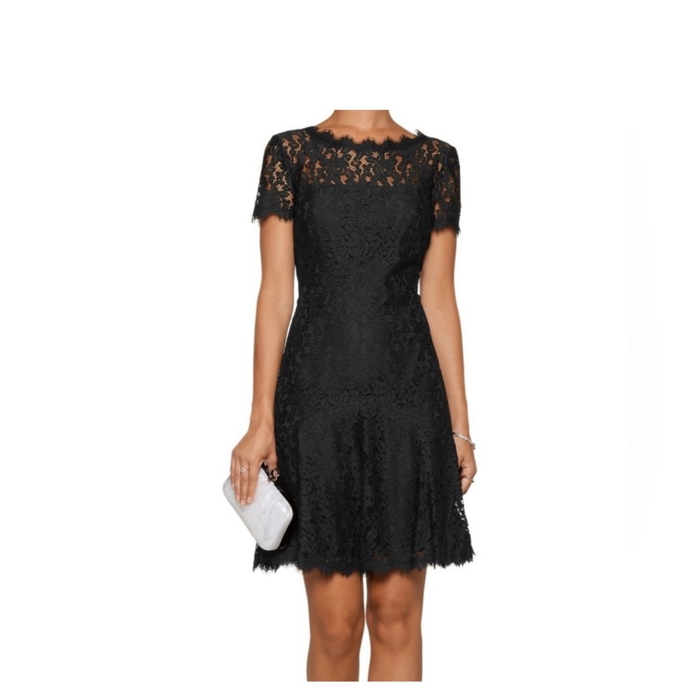 Diane von Furstenberg Lace Fit  and Flare Dress NWT